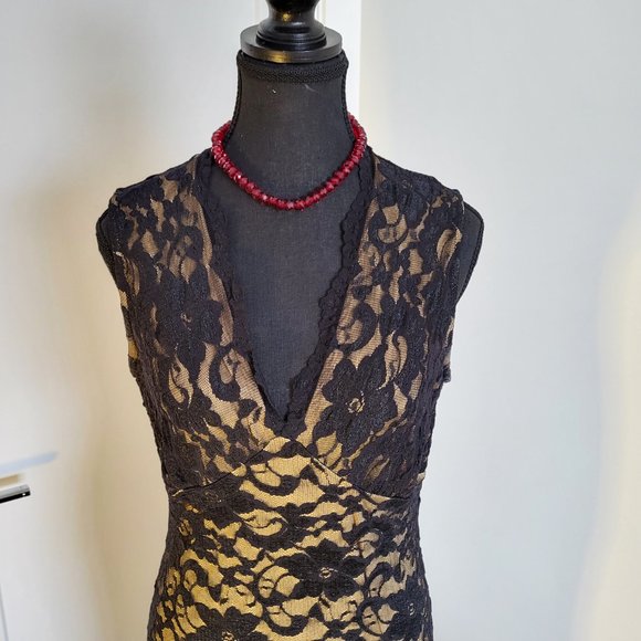 Vintage 90s Lace cocktail dress - Picture 2 of 7